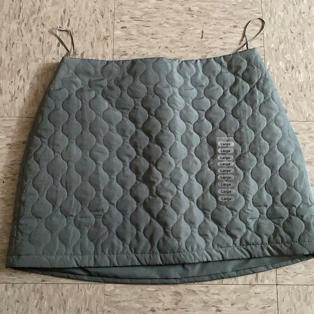 Quilted mini skirt